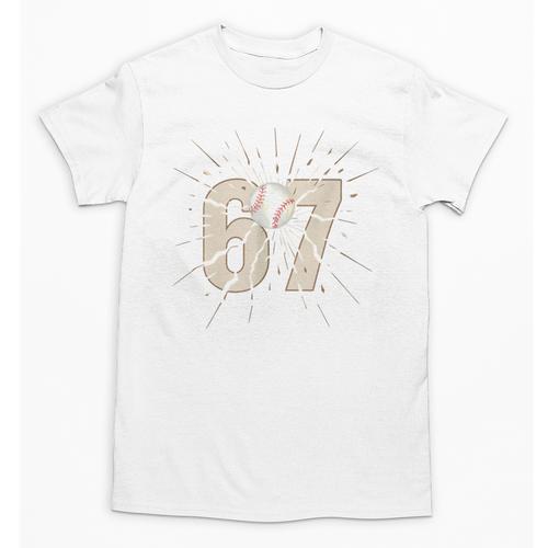 Baseball 67 Six Seven Meme Number Unisex T-Shirt - Sportilla