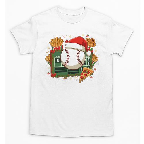 Baseball Christmas Scoreboard Celebration Premium Tri-Blend Unisex T-Shirt - Sportilla