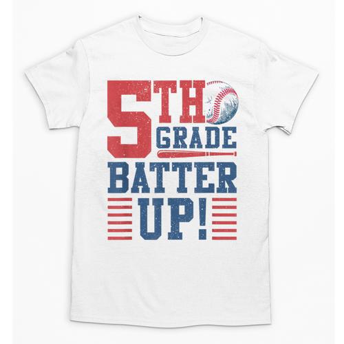 Baseball Fifth Grade Back To School 5th Grade Batter Up Unisex T-Shirt - Savourry
