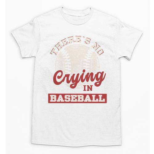 Baseball Game Day There Is No Crying In Baseball Unisex T-Shirt - Sportilla