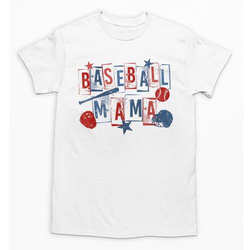 Baseball Mama Mom Mother Vintage Game Day Unisex T-Shirt - Sportilla