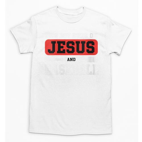 This Boy Runs On Jesus And Baseball Christian Baseball Unisex T-Shirt - Sportilla