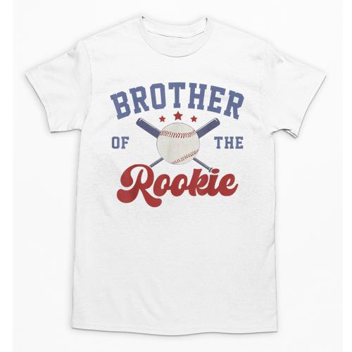 Brother Of Rookie 1st Birthday Baseball Boy Family Matching Unisex T-Shirt - Sportilla