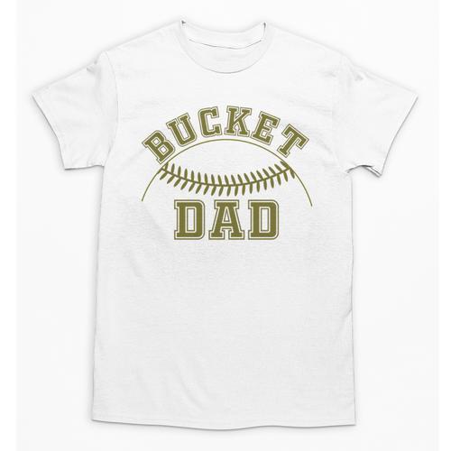 Bucket Dad Softball Dad Baseball Player Dad Unisex T-Shirt - Sportilla
