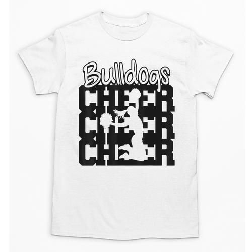 Bulldogs Cheer Back To School Cheerleading Spirit Unisex T-Shirt - Savourry