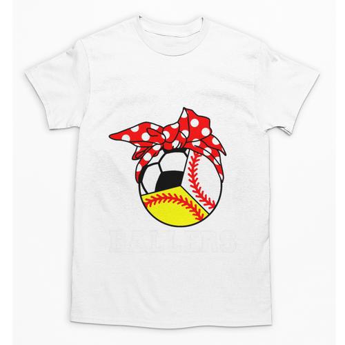 Busy Raising Ballers Baseball Softball Soccer Mom Premium Tri-Blend Unisex T-Shirt - Sportilla