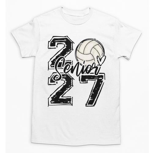Class Of 2027 Volleyball Senior 2027 Back To School Unisex T-Shirt - Savourry