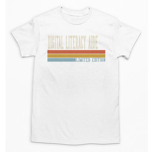 Digital Literacy Aide Week Retro Vintage Back To School Day Premium Tri-Blend Unisex T-Shirt - Savourry