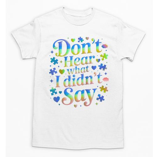 Don’t Hear What I Didn’t Say Autism Awareness Valentine Raglan Baseball Tee Unisex T-Shirt - Sportilla