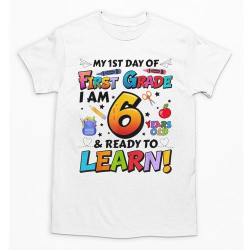 First 1st Grade First Day Of School Back To School Kids Unisex T-Shirt - Savourry