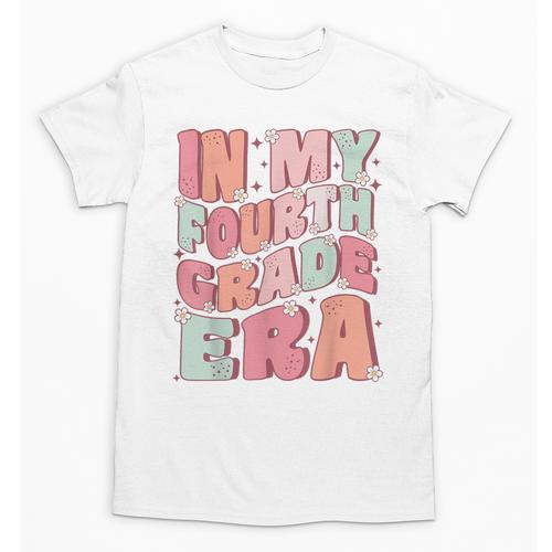 In My Fourth Grade Era Cute Groovy 4th Grade Back To School Unisex T-Shirt - Savourry