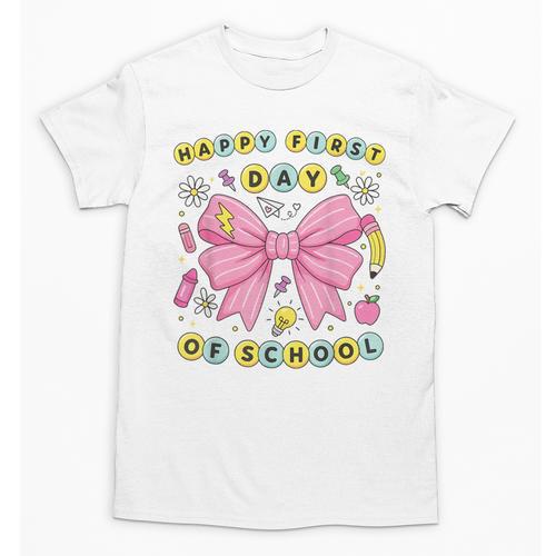 Friendship Bracelet Coquette Bow Back To School Girl Kids Unisex T-Shirt - Savourry