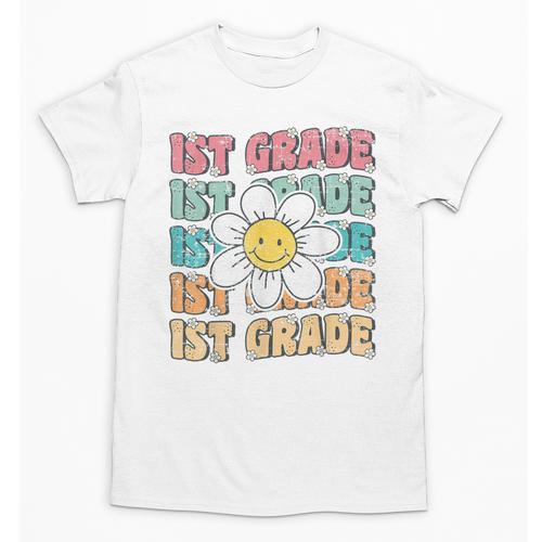 Groovy 1st Grade Back To School First Day Of First Grade Unisex T-Shirt - Savourry