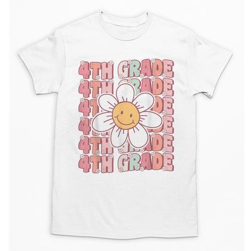 Groovy 4th Grade Back To School First Day Of Fourth Grade Unisex T-Shirt - Savourry
