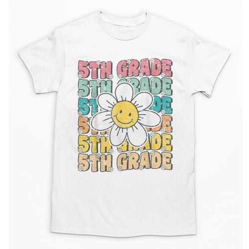 Groovy 5th Grade Back To School First Day Of Fifth Grade Unisex T-Shirt - Savourry