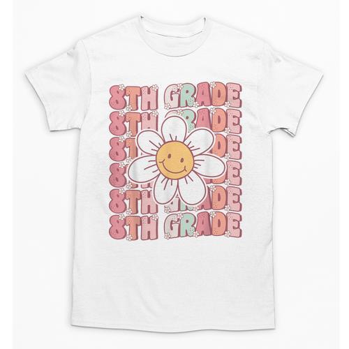 Groovy 8th Grade Back To School First Day Of Eighth Grade Unisex T-Shirt - Savourry