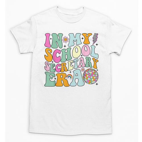 Groovy In My School Secretary Era Back To School Unisex T-Shirt - Savourry