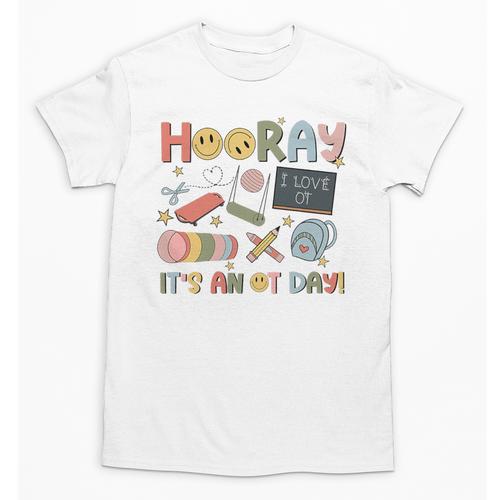 Hooray It’s An OT Day Occupational Therapy Back To School Premium Tri-Blend Unisex T-Shirt - Savourry