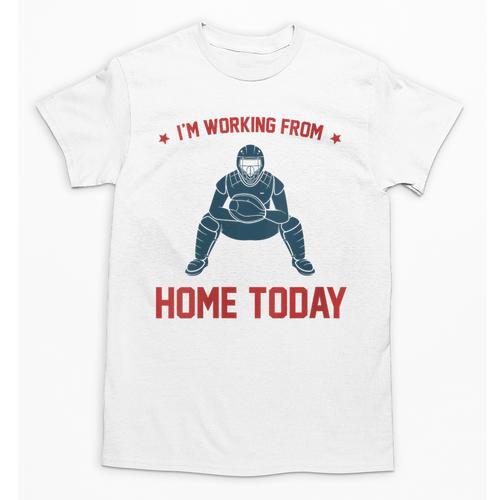 I'm Working From Home Today Baseball Lover Men Women Unisex T-Shirt - Sportilla