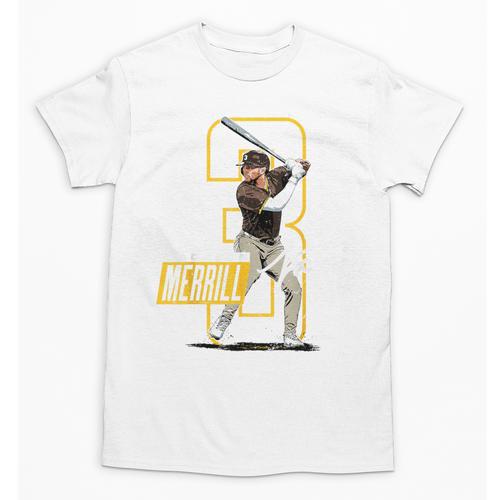 Jackson Merrill San Diego MLB Baseball Player MLBJME202M Unisex T-Shirt - Sportilla