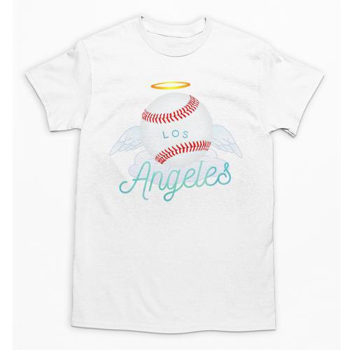 Los Angeles Angel Ball Tshirt Cool Baseball Team Premium Tri-Blend Unisex T-Shirt - Sportilla