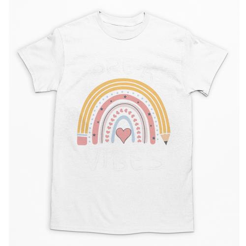 Pre-K Vibes Pencil Rainbow Back To School Boys Girls Kids Premium Tri-Blend Unisex T-Shirt - Savourry