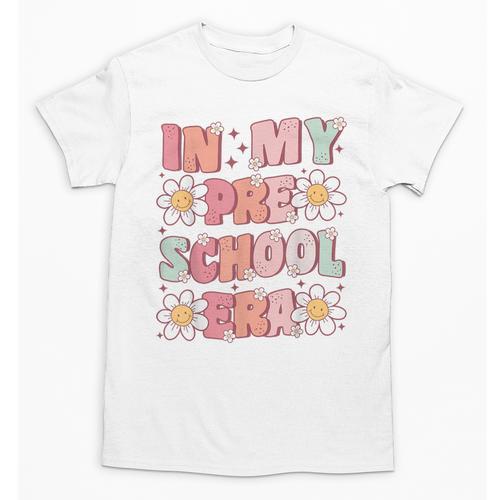 In My Preschool Era Retro Cute Groovy Pre K Back To School Unisex T-Shirt - Savourry