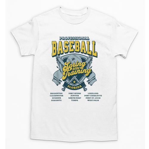 Professional Baseball Spring Training 2026 Florida Cities Unisex T-Shirt - Sportilla