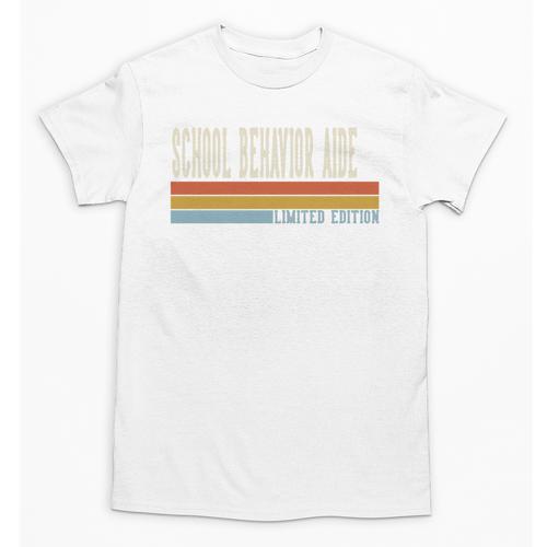 School Behavior Aide Week Retro Vintage Back To School Day Premium Tri-Blend Unisex T-Shirt - Savourry