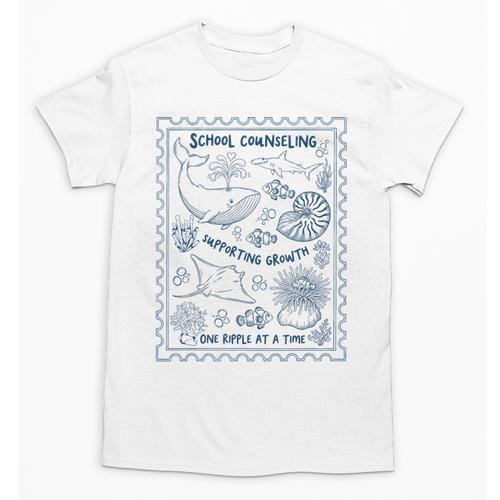 School Counselor Ocean Guidance Counselor Back To School Unisex T-Shirt - Savourry
