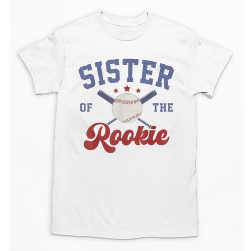 Sister Of Rookie 1st Birthday Baseball Boy Family Matching Unisex T-Shirt - Sportilla