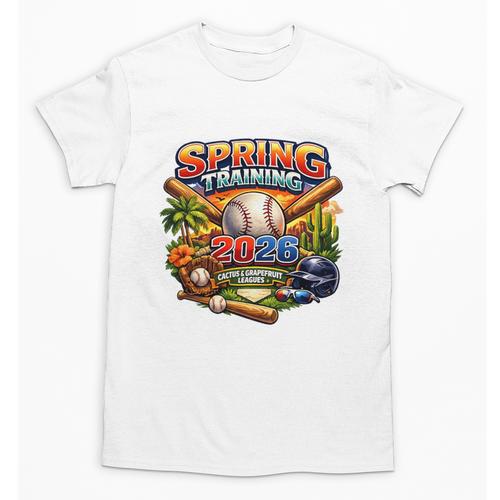 Spring Training 2026 Baseball Fan Retro Palm Cactus Premium Tri-Blend Unisex T-Shirt - Sportilla