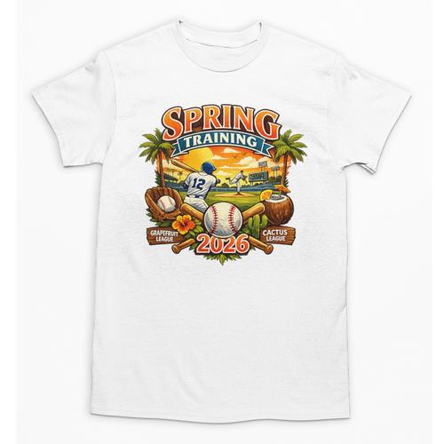 Spring Training 2026 Baseball Vintage Sunset Premium Tri-Blend Unisex T-Shirt - Sportilla