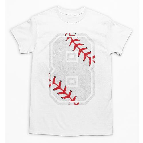 Vintage Baseball 8 Jersey Number 8 Unisex T-Shirt - Sportilla