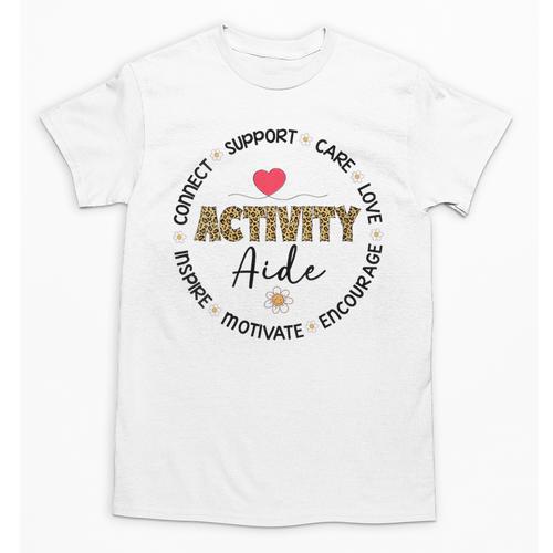 Women's Leopard Activity Aide Appreciation Week Back To School Unisex T-Shirt - Savourry