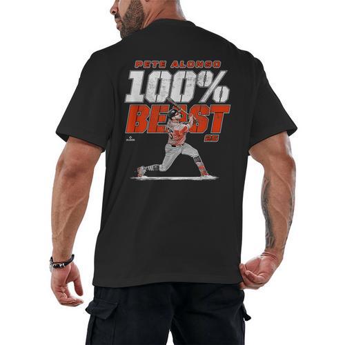 100 Beast Pete Alonso Baltimore Baseball MLBPA Men's Back Print T-Shirt - Sportilla