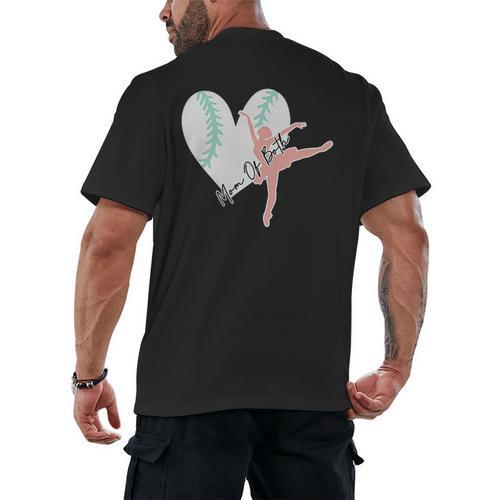 2 Sided Sorry Can't Dance Baseball Bye Mom Of Both Men's Back Print T-Shirt - Sportilla