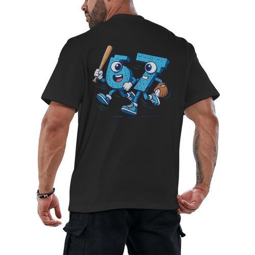 67 Six Seven Italian Brainrot Kid Baseball 67 Meme Christmas Men's Back Print T-Shirt - Sportilla