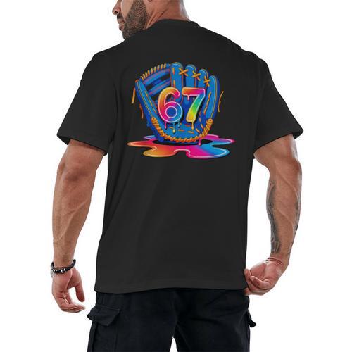 Baseball Drip Ice Cream 67 Lifestyle 101 Men's Back Print T-Shirt - Sportilla