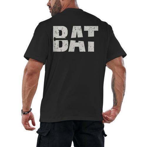Cool Bat Dad Baseball Tee Women Kids Men's Back Print T-Shirt - Sportilla