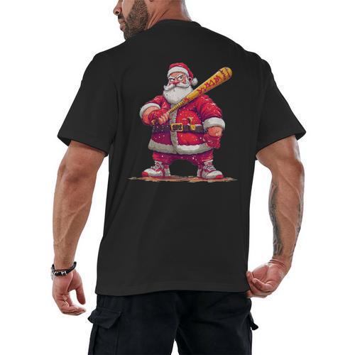 Festive Baseball Bat Costume For Adults And Kids Men's Back Print T-Shirt - Sportilla