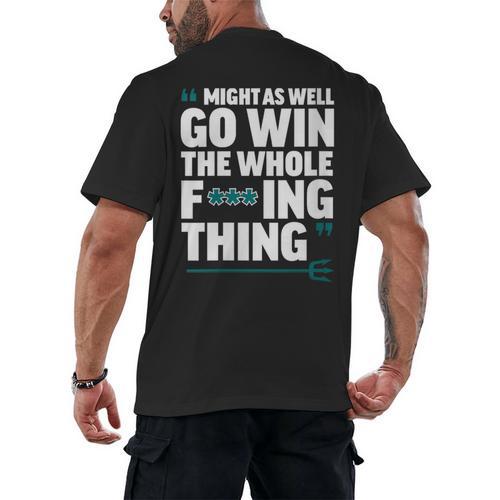 Might As Well Go Win The Whole Thing Baseball Apparel Men's Back Print T-Shirt - Sportilla