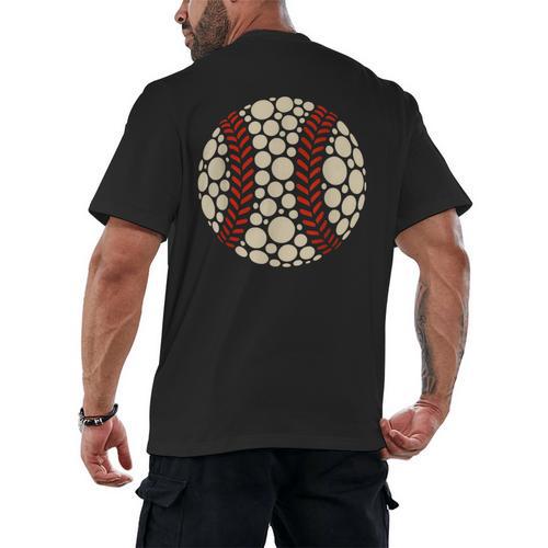 Happy Dot Day Baseball Colorful Polka Dots Boy And Youth Men's Back Print T-Shirt - Sportilla