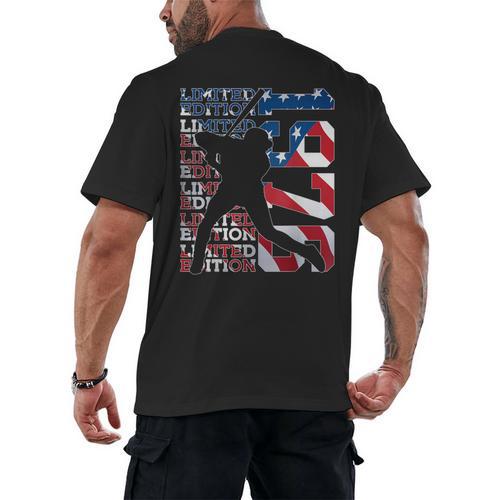 Limited Edition 1976 Baseball 50TH Birthday Men's Back Print T-Shirt - Sportilla