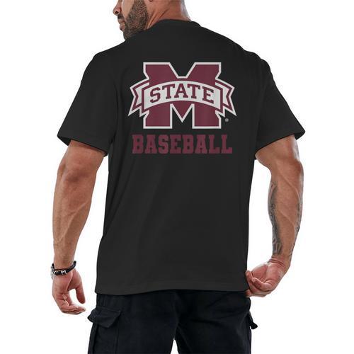 Mississippi State Baseball Bulldogs NCAA MS16 Men's Back Print T-Shirt - Sportilla