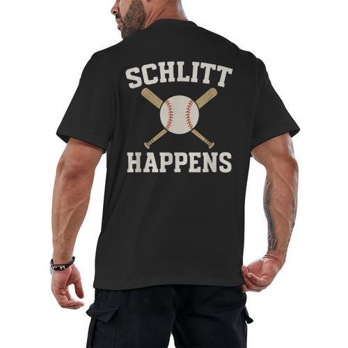 Schlitt Happens Baseball Apparel Love The Bronx Men's Back Print T-Shirt - Sportilla