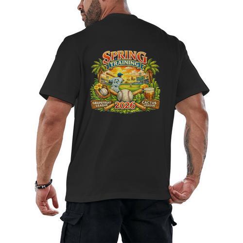 Women's Awesome Spring Trainings 2026 Baseball Arizona Florida Men's Back Print T-Shirt - Sportilla