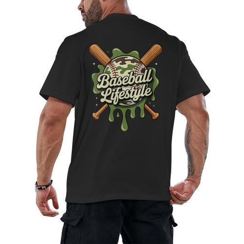 Women's Baseball Life Style 101 Apparel Youth Drip Baseball Boys Kid Men's Back Print T-Shirt - Sportilla