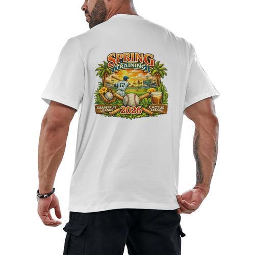Awesome Spring Trainings 2026 Baseball Arizona Florida Men's Back Print T-Shirt - Sportilla