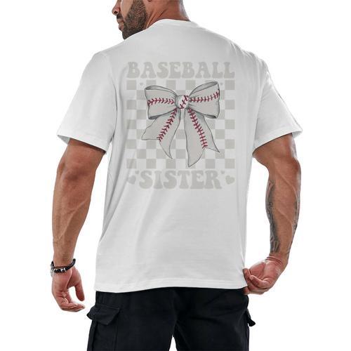 Baseball Sister Men's Back Print T-Shirt - Sportilla